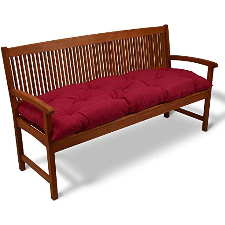 XXXL Bankauflage Flair BK, Rot, 100% Polyester, 50x10x100 cm, UV-beständig, Outdoor-Kissen – Bild 2