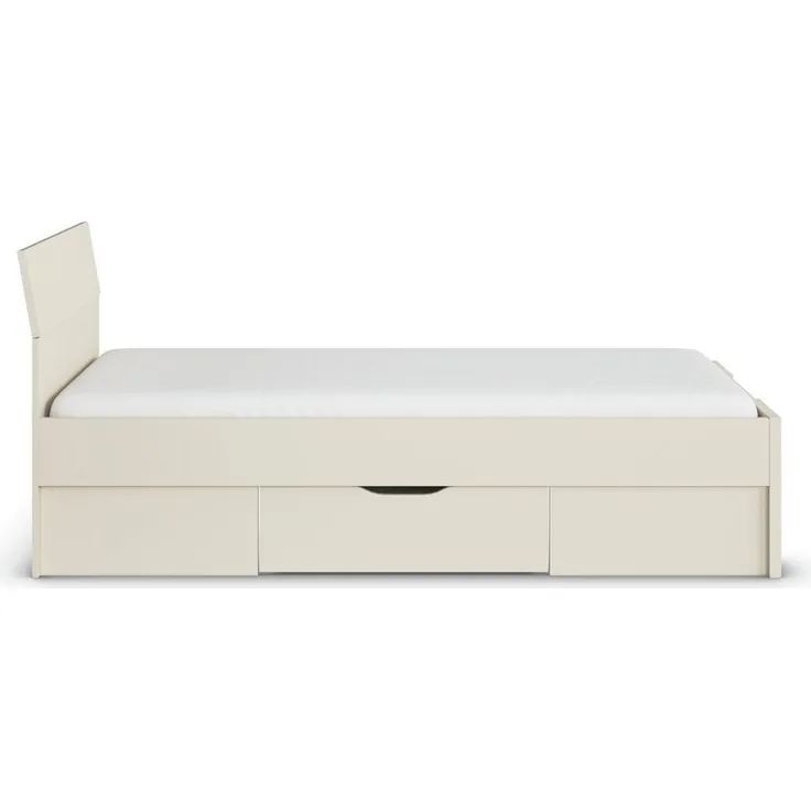 rauch Frieda, Bett, mit Sockelschubasten, Farbe Beige, BxHxT 95x90x210cm