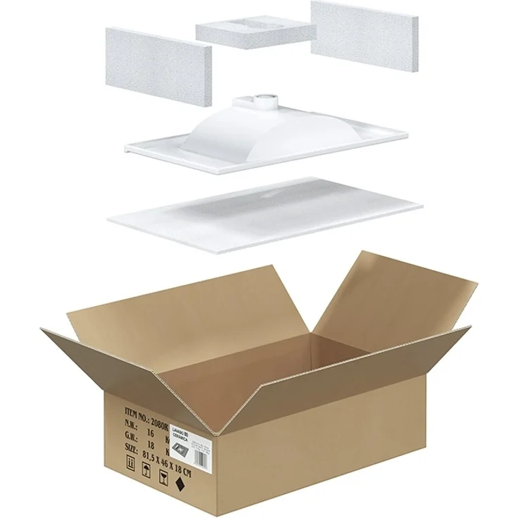 Badezimmer-Set >ATHENA< in weiß glänzend - 80x86x45 (BxHxT) – Bild 9