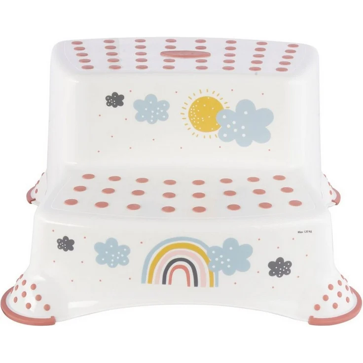 Keeeper Tritthocker zweistufig mit anti-rutsch-funktion rainbow white – Bild 3