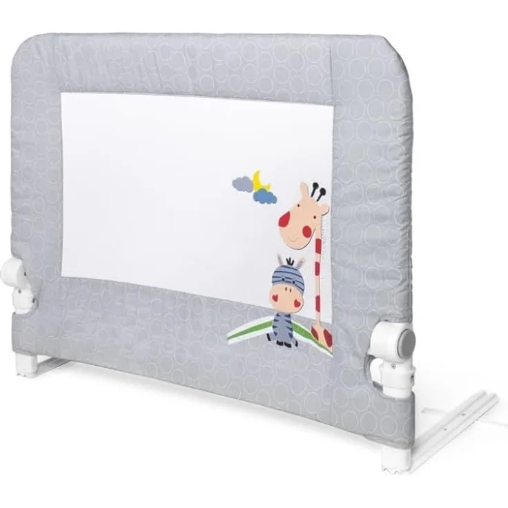 Interbaby Rausfallschutz 90cm Bettbar für Babys und Kinder. Modell: Giraffe, grau, 2. 6 kg