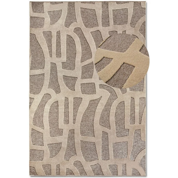 Villeroy & Boch Teppich Therese, rechteckig, Höhe: 5,5 mm, Wohnzimmer, Schlafzimmer, Modern, Hoch-Tief Effekt, Flur – Bild 1