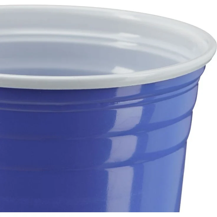 Relaxdays 200x Beer Pong Becher, blau – Bild 6