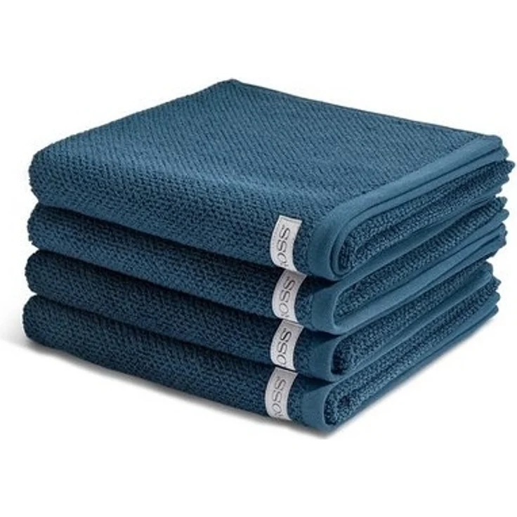 Ross Selection 4 tlg. Frottier-Set - 4 X Handtuch (50 X 100cm) - 540 g/m2 - Nachtblau – Bild 2