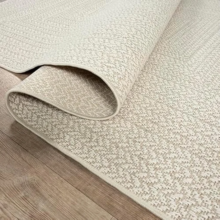 the carpet Outdoorteppich Kansas, rechteckig, Höhe: 10 mm, moderner robuster In und Outdoor Teppich Jute Look – Bild 6