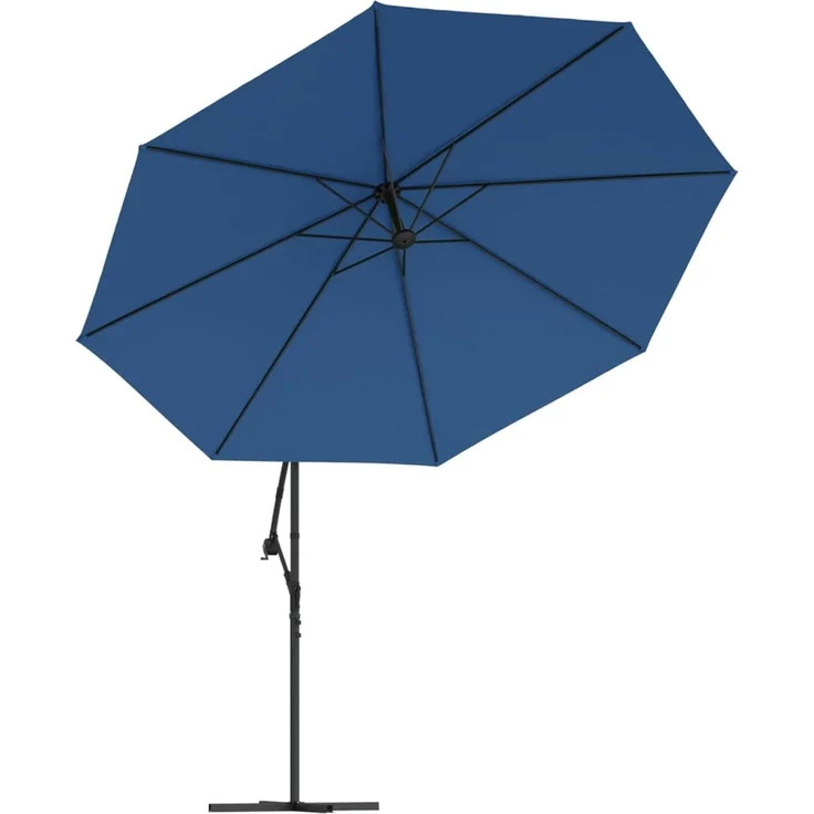 vidaXL Ampelschirm mit Aluminium-Mast 350 cm Blau 47131 – Bild 3