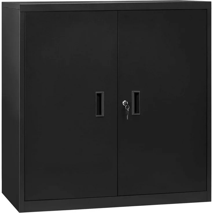 Woltu Aktenschrank (1-St) abschließbar, Ordnerschrank mit Schloss, Büroschrank Metall – Bild 1