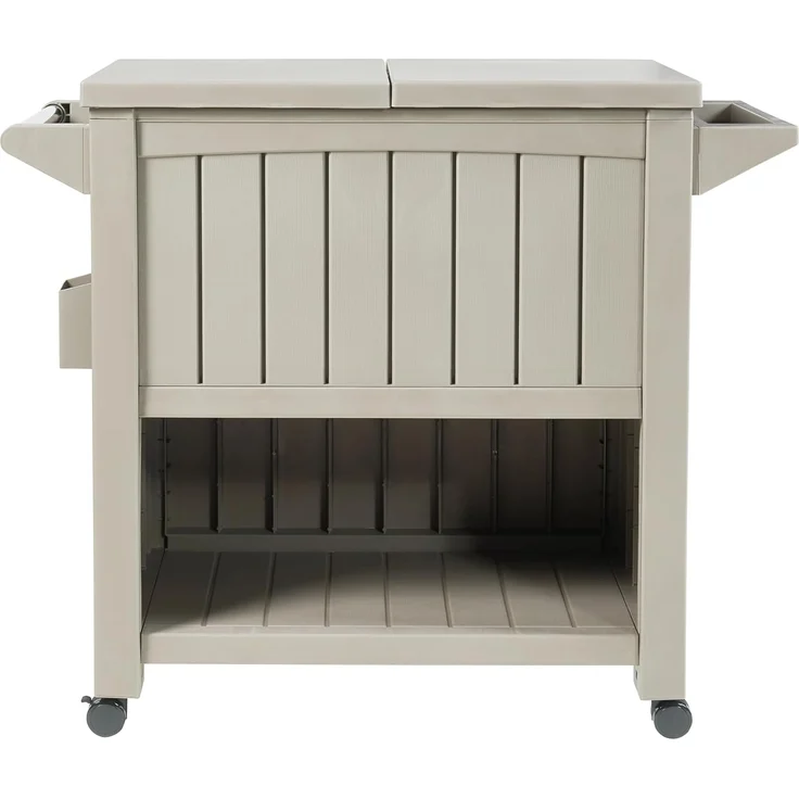 Outdoor Kühlwagen Arsita 102x47x87 cm Beige [casa. pro] – Bild 6