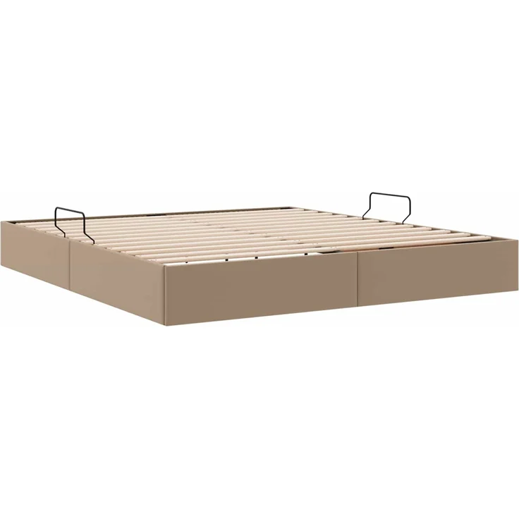 vidaXL Ottoman Bettgestell Cappuccino 180 x 200 cm Kunstleder 3442785 – Bild 9