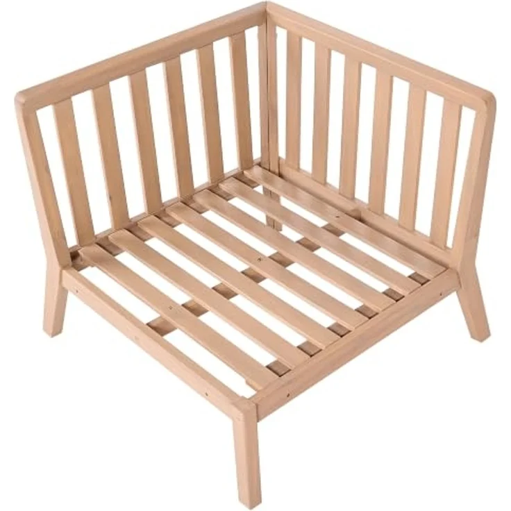 Garten-Eckmodul RIVELLO Akazienholz Hellbraun – Bild 7
