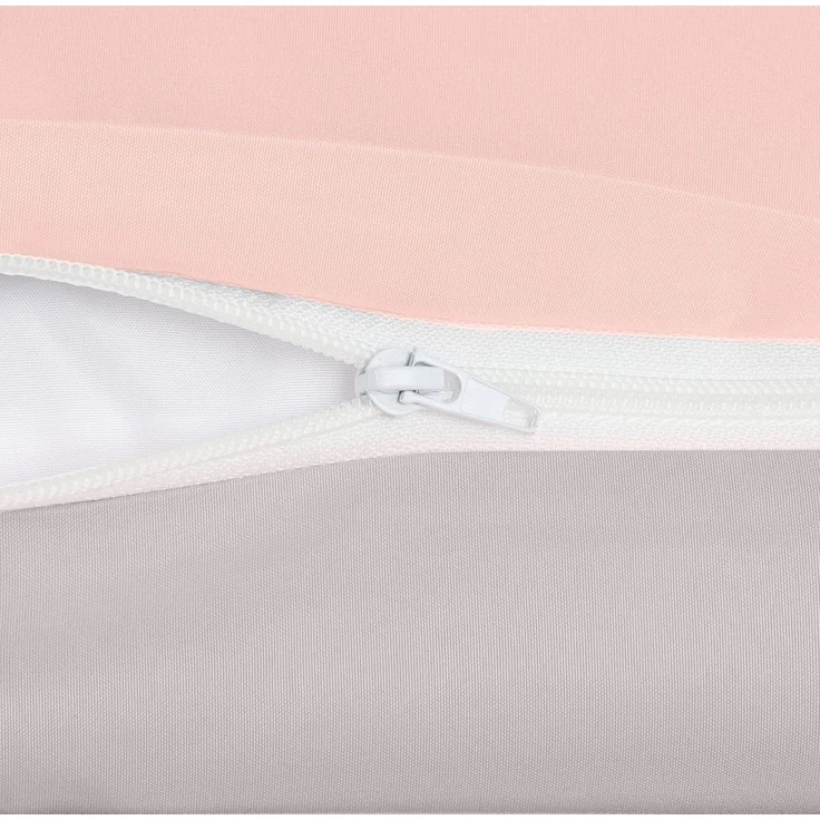 Utopia Bedding Bettwäsche 200x200 Set - Mikrofaser Bettbezug 200x200 cm + 2 Kissenbezüge 50x75 cm - Grau/Rosa – Bild 5