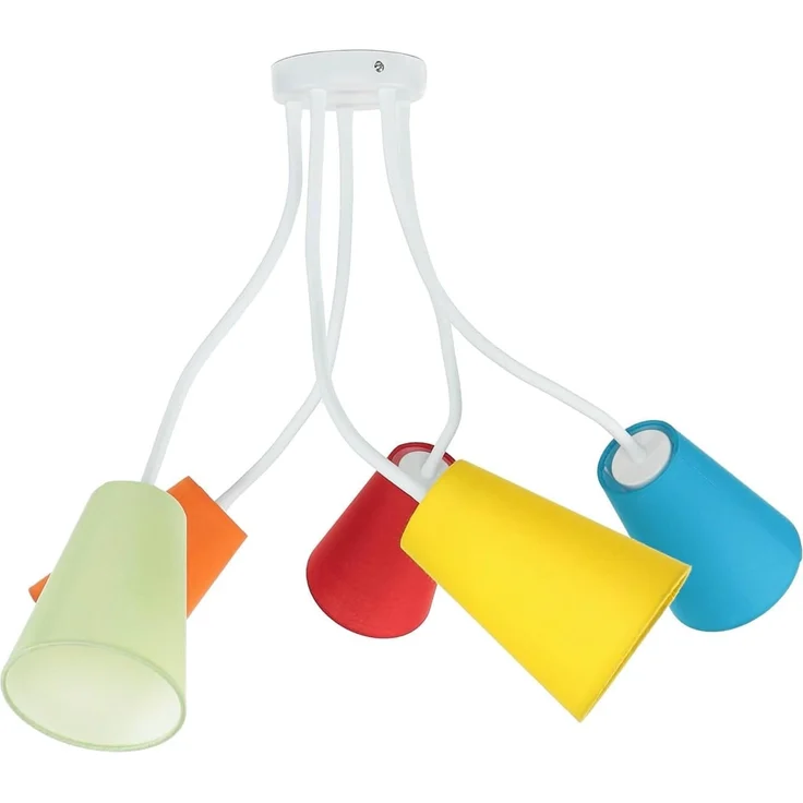 Licht-Erlebnisse Deckenleuchte WIRE, ohne Leuchtmittel, Deckenlampe Bunt flexible Arme stylisch Kinderzimmer Lampe – Bild 3