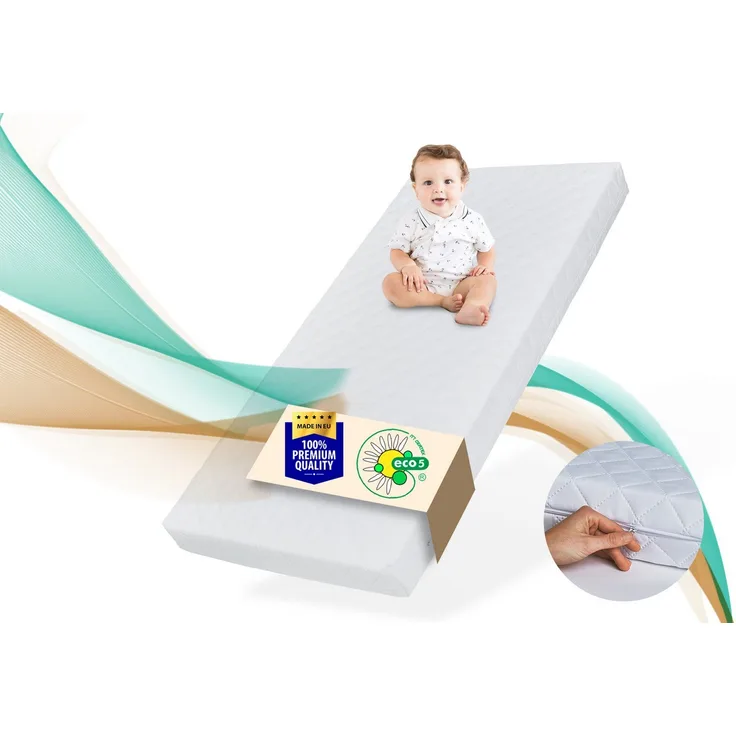 Kindermatratze 60x120 cm mit waschbarem Bezug | 10 cm hoch hochwertige Kaltschaum-Matratze fürs Kinderbett Hausbett| Made in EU,Körpergewicht bis 60kg