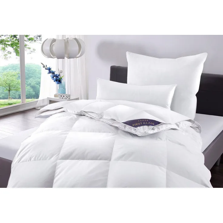 Hanse by RIBECO 4-Jahreszeitenbett Jonas, Füllung: 90% Daunen, 10% Federn, Bezug: 100% Baumwolle, Daunenbettdecke als 4-Jahreszeiten-Bettdecke 135x200 & weitere Größen
