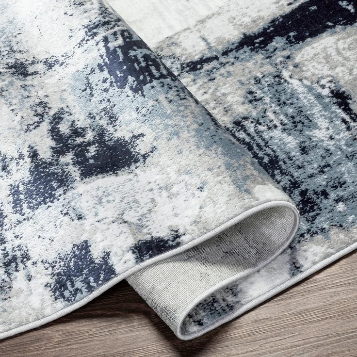 Livabliss Teppich HELSINKI, rechteckig, Höhe: 11 mm, Designerteppich in Marmor Optik, Kurzflor Wohnzimmerteppich/Läufer – Bild 2