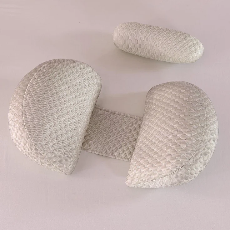 SHANNA Neu Schwangerschaftskissen Einstellbar, Komfortkissen Erwachsene Kühlender & Seidenweicher Bambusbezug, Ganzkörperkissen, Stützkissen Body Pillow, Stillkissen Körperkissen(Khaki)