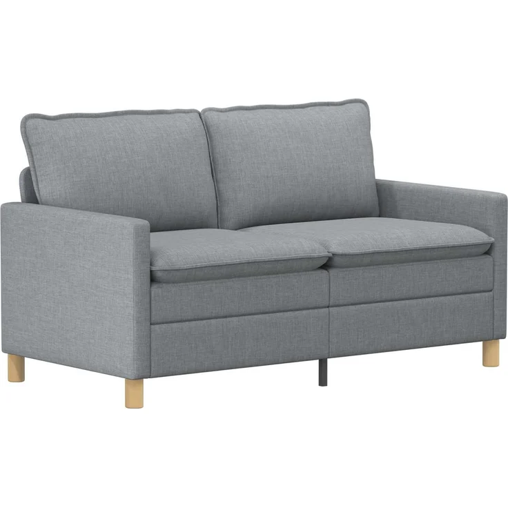 vidaXL Sofa Set 2 stk. Hellgrau Stoff 3417059 – Bild 4