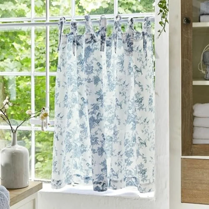 Mirabeau Scheibengardine Scheibengardine Emilie blau/beige – Bild 2