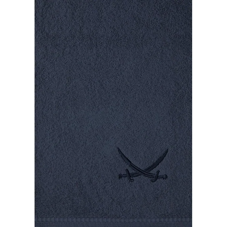 Sansibar Sylt Badetücher Sansibar Sylt Badetuch Saunatuch 2er Set Frottier-Serie „Classic“, (2-St), hochwertig gesticktes Sansibar Säbel-Logo, hautfreundlich – Bild 2