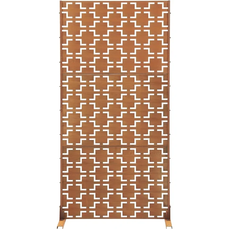 Trennwand Basciano Cortenstahl 180x90 cm Edelrost [casa. pro] – Bild 4