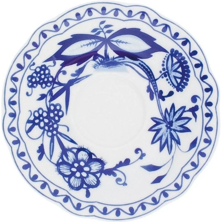 Untertasse 15 cm Rossella Zwiebelmuster Kahla Kaffeetasse - Mikrowelle geeignet, Spülmaschinenfest