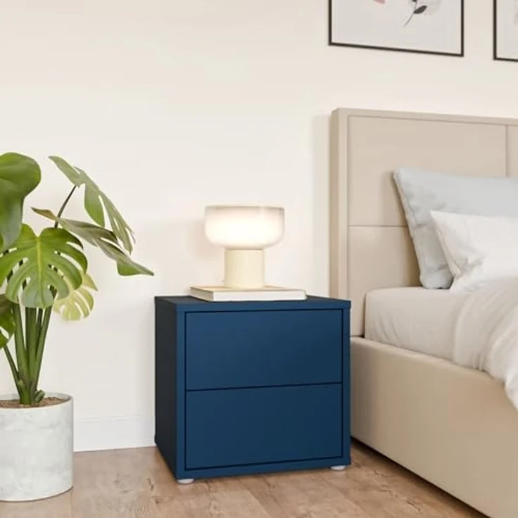 FORTE Nachtkommode Alice Springs, Schubkästen mit Vollauszug, Push to Open – Bild 3