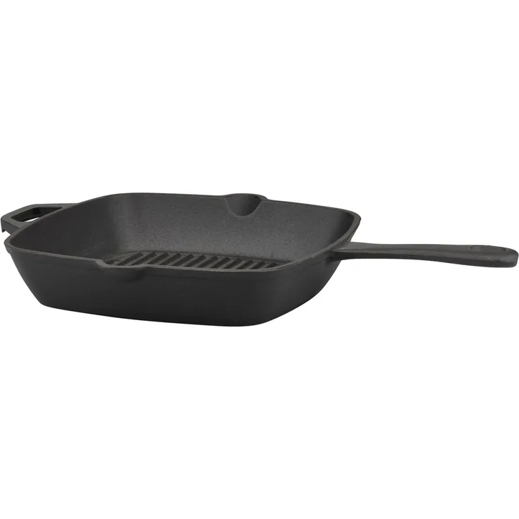 GSW Grillpfanne Black Iron BBQ, Gusseisen (1-tlg), Grillpfanne zur Anwendung auf dem Grill, Feuer oder Backofen