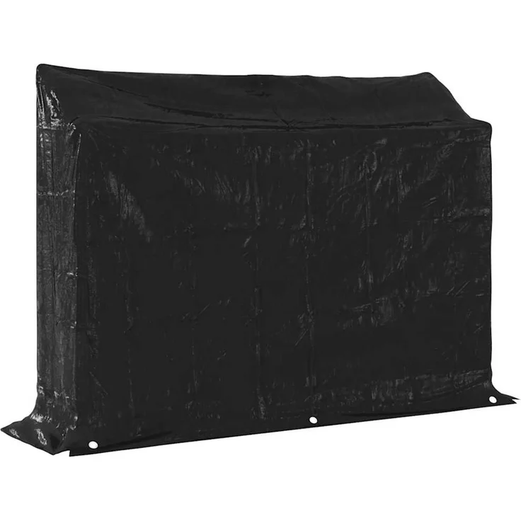 vidaXL Brennholzregal mit Regenschutz 151x40,5x110,5 cm Stahl Verzinkt 4104940 – Bild 8