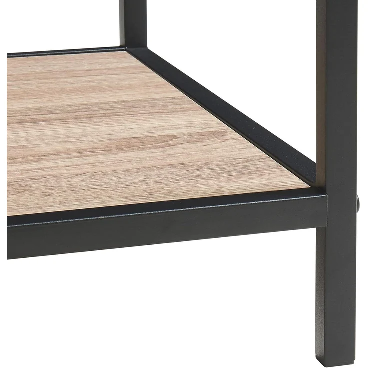 Konsolentisch Belana 110x40x80 cm Schwarz/Eicheoptik [en. casa] – Bild 9