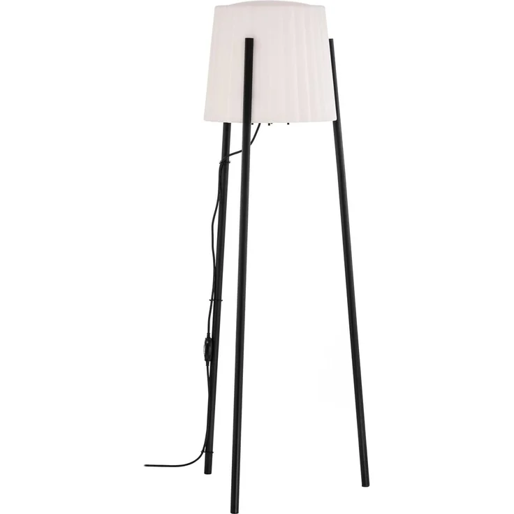 Lucande Außen-Stehlampe Jaimy, Kunststoff Schwarz IP65, 1 x 15 W LED – Bild 1