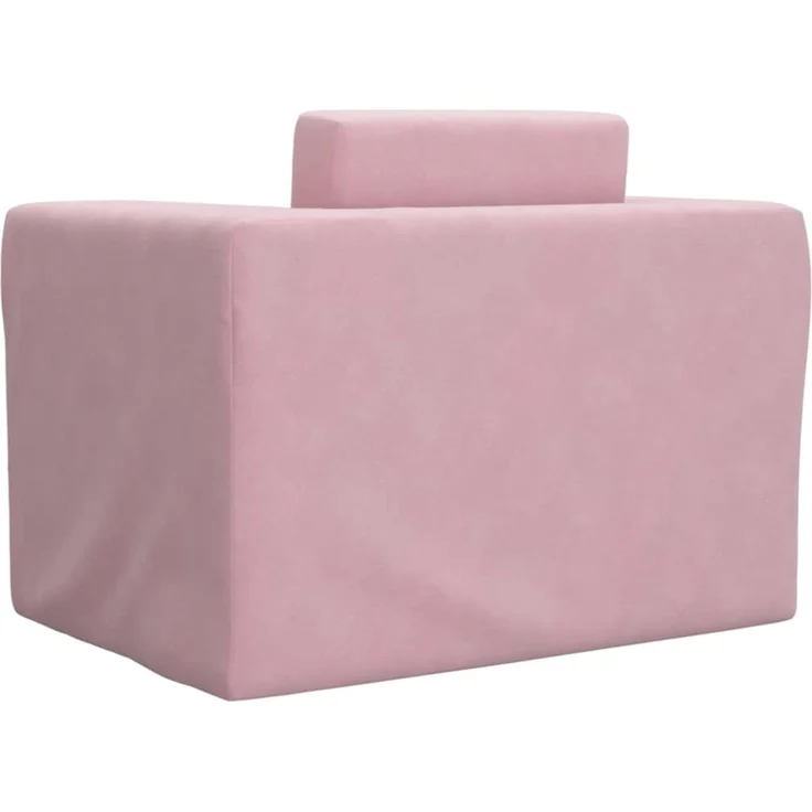 vidaXL Schlafsofa für Kinder Rosa Weicher Plüsch 4104807 – Bild 6