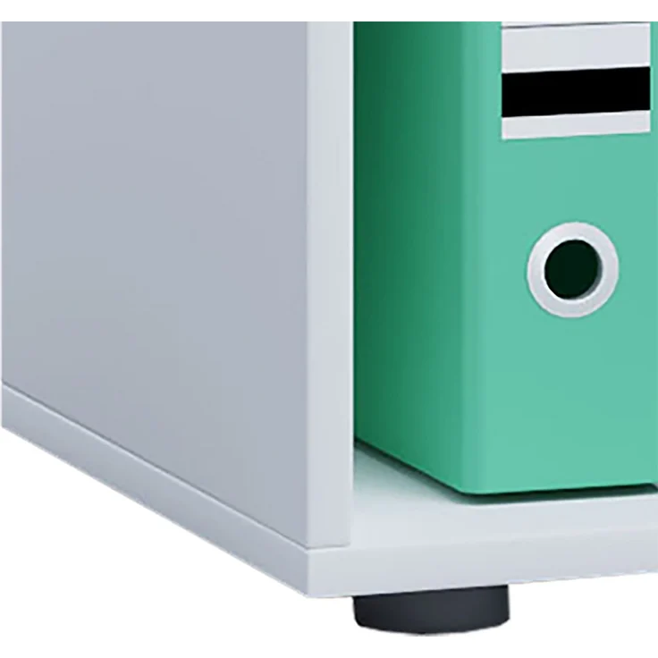 VCM Büroregal & Bücherregal Lona 913913 Weiß B. 70 x H. 74 x T. 37 cm – Bild 2
