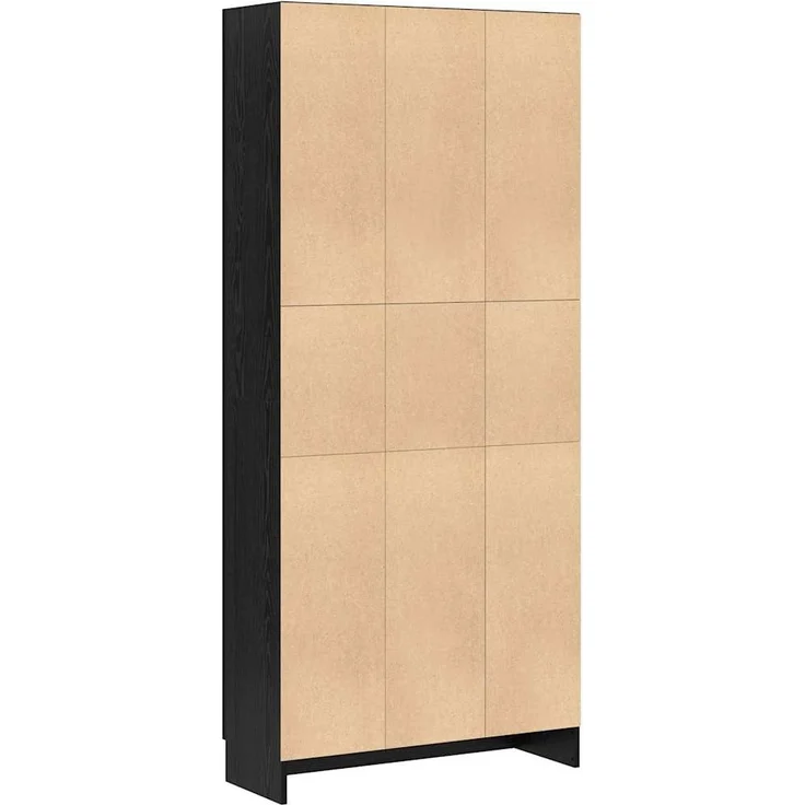 vidaXL Bücherregal Schwarz Eichen-Optik 82,5 x 30,5 x 185 cm 3394793 – Bild 7
