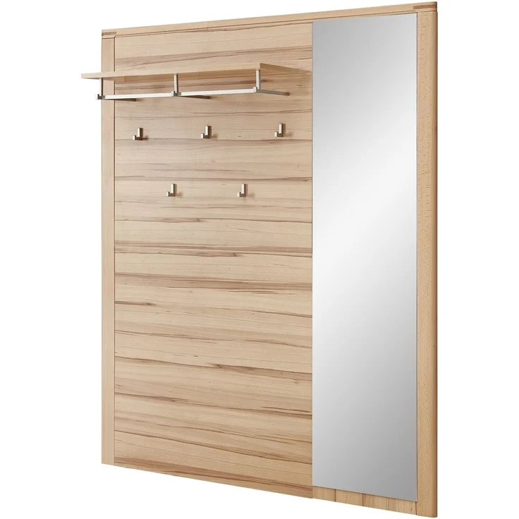Garderoben-Set >Nature One< (2-teilig) in Kernbuche - 120x205x40 (BxHxT) – Bild 6