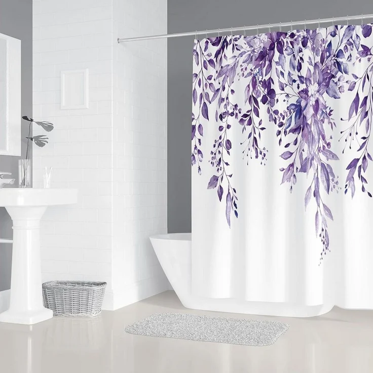 M&W DAS DESIGN Duschvorhang Shower curtains Anti schimmel Waschbar Badezimmer gardinen 180X200 – Bild 3