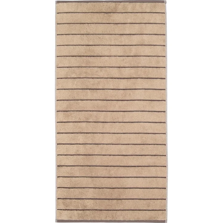 CAWÖ Gästetuch - C Balance, 30x50 cm, Walkfrottier, Baumwolle, Streifen Sand – Bild 3
