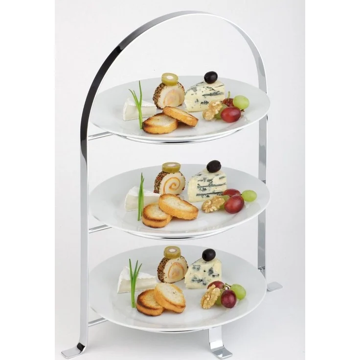 APS Etagere Serviergestell, Metall, (1-tlg), unkomplizierter Transport zum Tisch oder Buffet – Bild 3