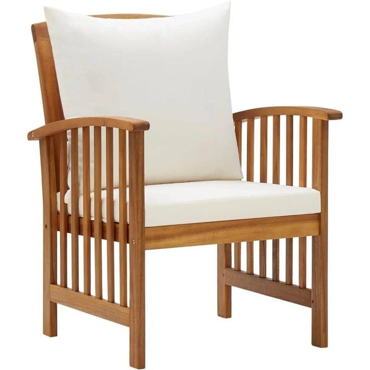 vidaXL 5-tlg. Garten-Lounge-Set mit Auflagen Massivholz Akazie 3057977 – Bild 11