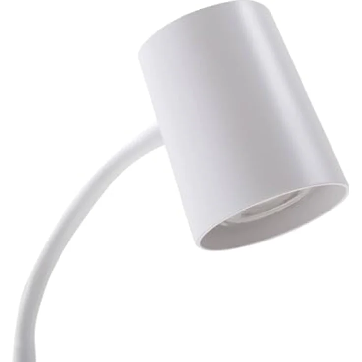 Lindby Tischlampe 'Radka', weiße Schreibtischlampe mit flexiblem Gestell und Schalter, GU10 – Bild 4