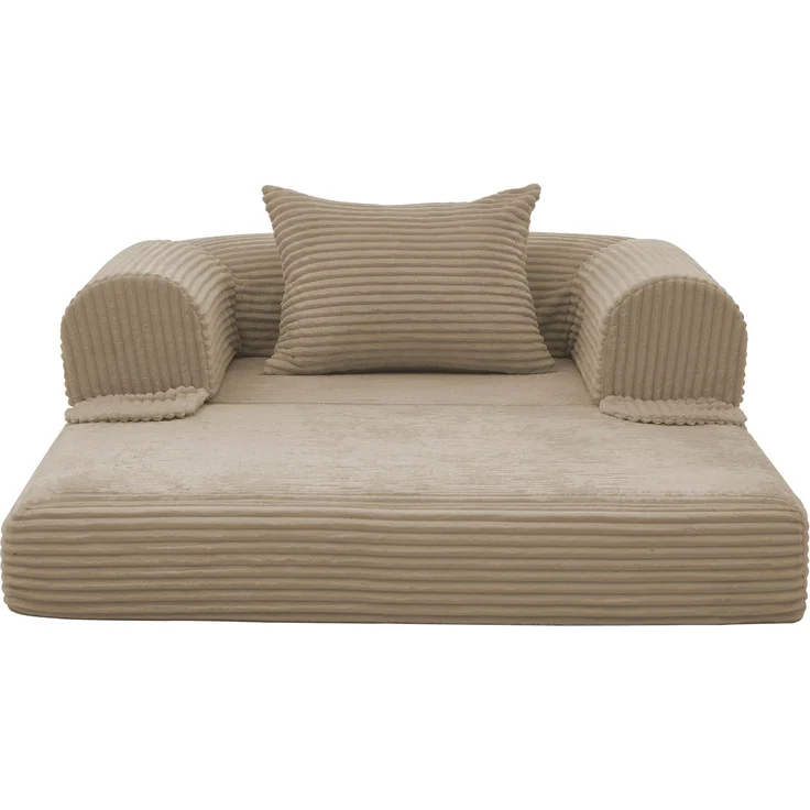 ZUBALIYA SchlafSofa mit Cordbezug, mit Schaumstoffpolsterung, ohne aufwendige Montage, für Wohnzimmer und Apartments – Bild 10