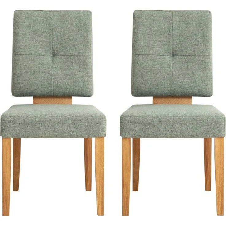 Home affaire Esszimmerstuhl Ponza Polsterstuhl (Set, 2 St), Gestell Eiche massiv geölt, Esszimmer Bestseller – Bild 4