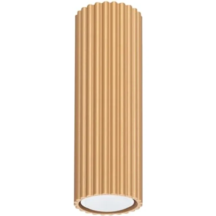 SOLLUX lighting Deckenstrahler Karbon Gold, Aluminium 1 Flammig, 6,5 x 6,5 x 20 cm, IP20, GU10 kompatibel