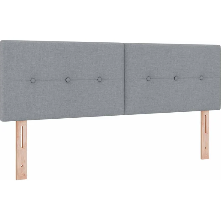 vidaXL Ottoman Bett mit Matratze Hellgrau 160 x 200 cm Stoff 3456337 – Bild 4
