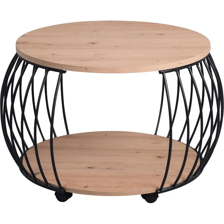 Couchtisch >Frechen< in Artisaneiche aus MDF - 60x47x60cm (BxHxT)
