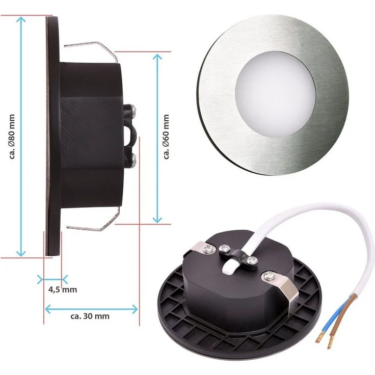 Maxkomfort LED Wandstrahler 6103, LED fest integriert, Warmweiß, 3000K, Treppenbeleuchtung – Bild 3