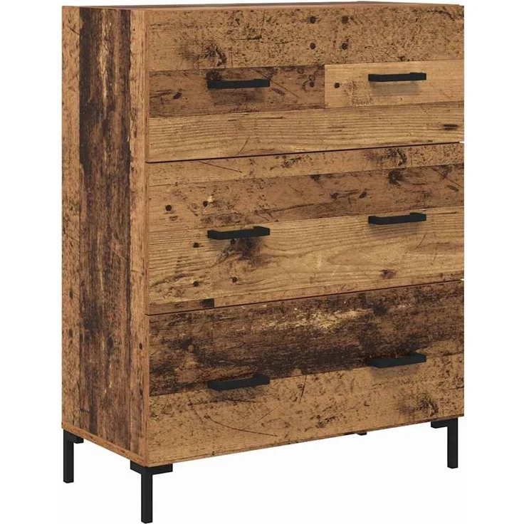 vidaXL Highboard mit Schubladen 2 pcs Altholz Holzwerkstoff 3415660 – Bild 5