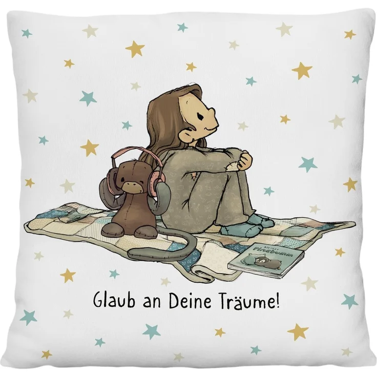 Sheepworld Plüschkissen Kuschelkissen Kissen Geschenk für Kinder ANOUK 73949