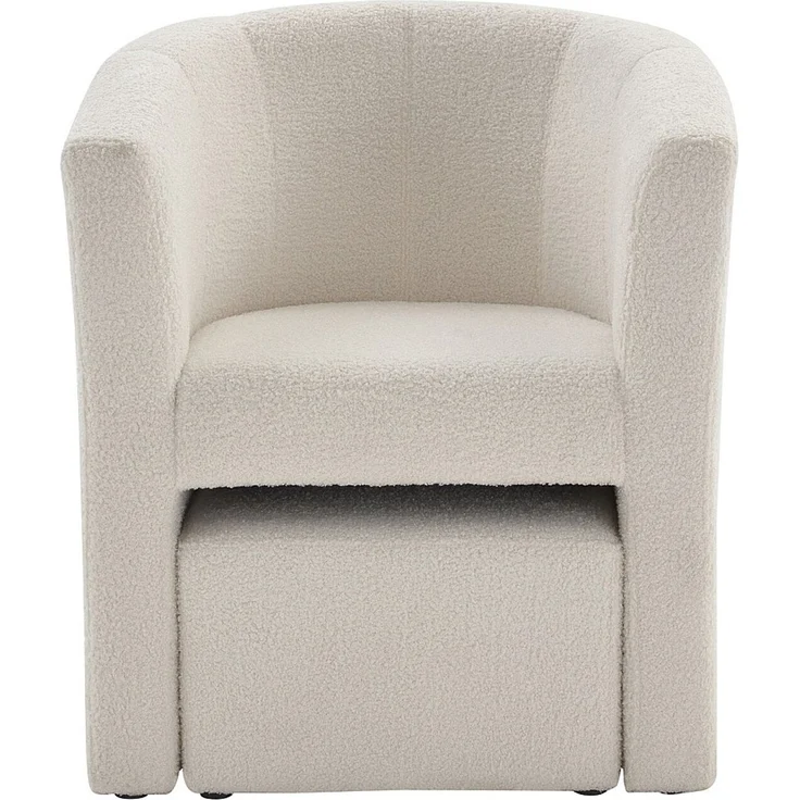 Vente-unique - JOVANA - Sessel mit gerader Rückenlehne - Plastik - Kunststoff (PVC) - Weiß - 65 x 64 x 74 cm – Bild 3