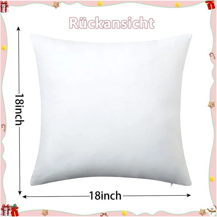 Agger Kissenbezüge Weihnachten Kissenbezug 4er Set Kissenbezüge 45x45cm Dekokissen Deko, (4 Stück), Für Sofa und Couch geeignet – ideal für Innen und Außenbereiche – Bild 4