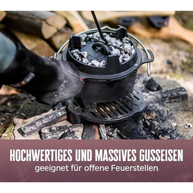 Grillfürst Bratentopf Grillfürst Dutch Oven Einsatz für DO9 - Feuerrost – Bild 8